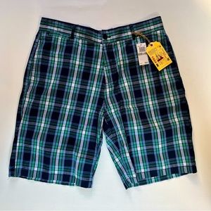 NWT Canterbury of New Zealand Size 38 Plaid Shorts $78 MSRP